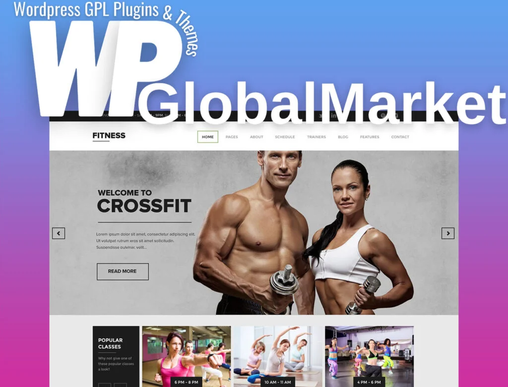 Fitness wordpress theme