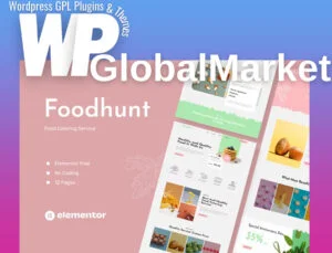 Foodhunt – Food Catering Service Elementor Template Kit