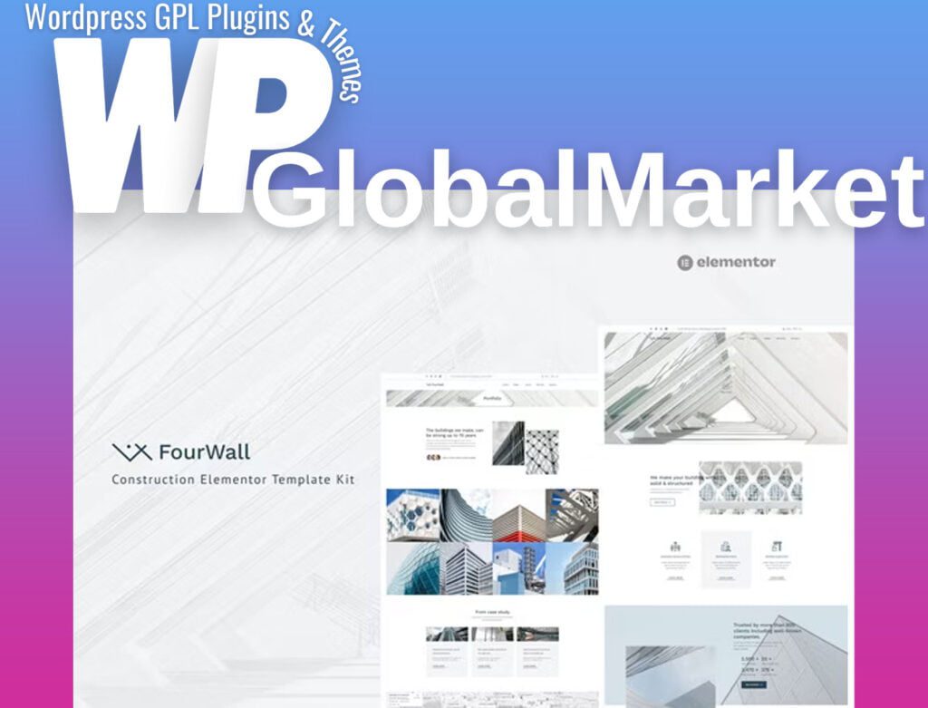 FourWall – Construction Elementor Template Kit