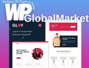 Gloy – Logistic and Transportation Delivery Elementor Template Kit