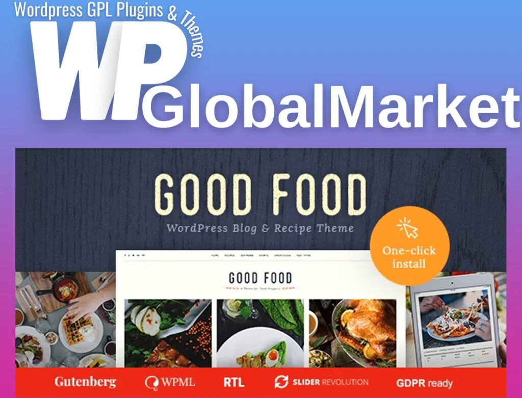 Good food recipe magazine and food blogging