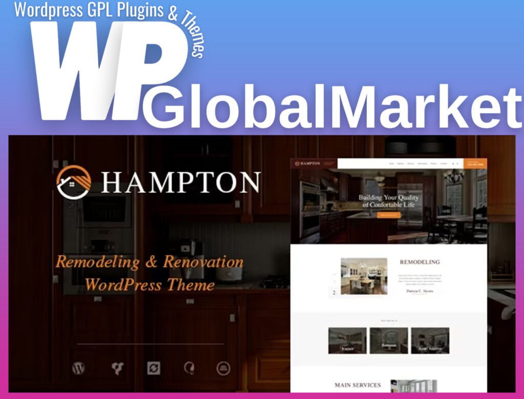 Hampton – home design and renovation wordpress theme