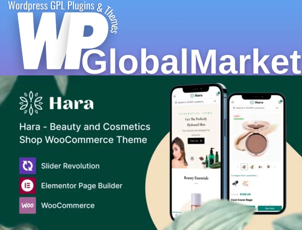 Hara – beauty and cosmetics shop woocommerce theme