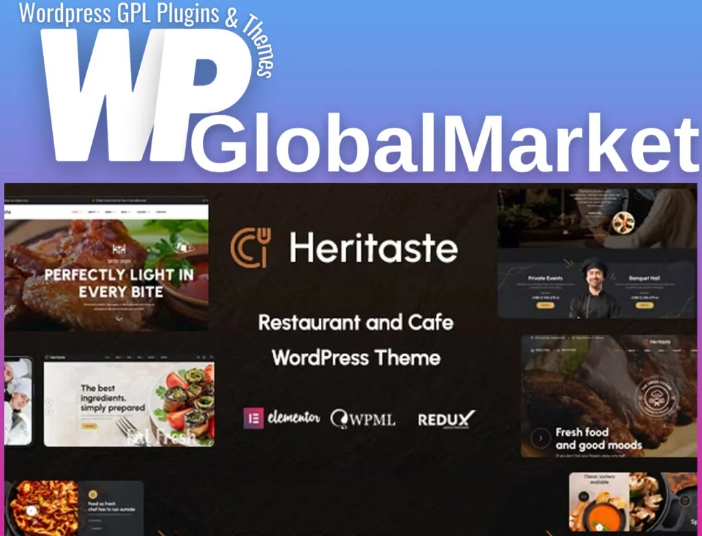 Heritaste – restaurant wordpress theme