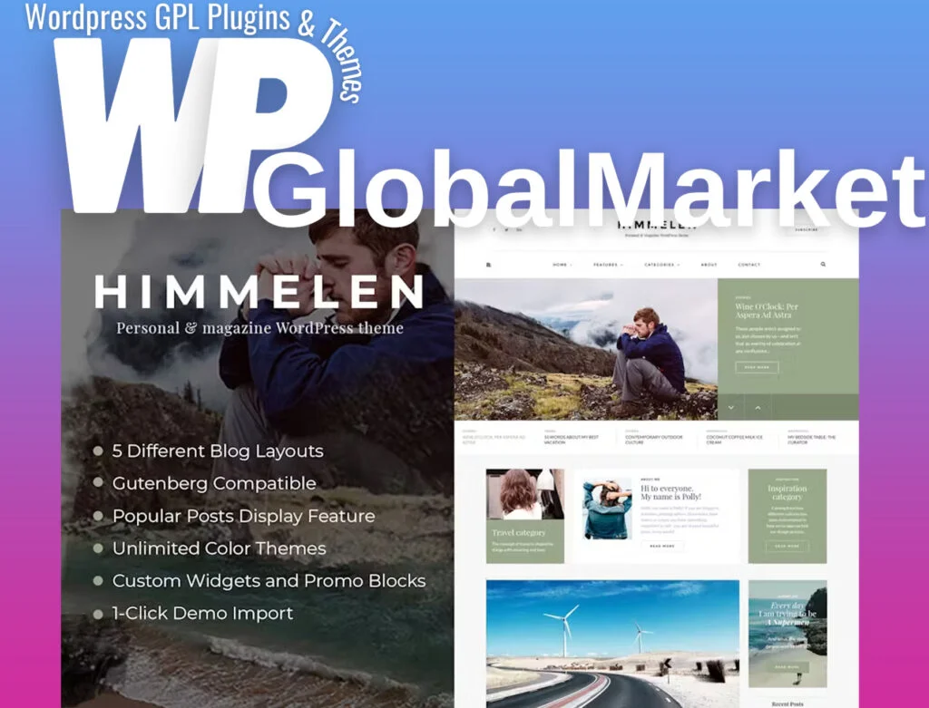 Himmelen – personal minimal wordpress blog theme