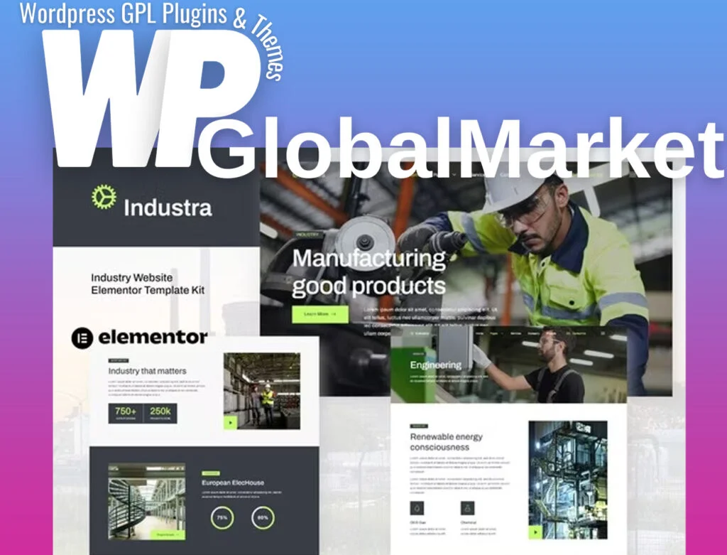 Industra – industry and manufacturing elementor template kit