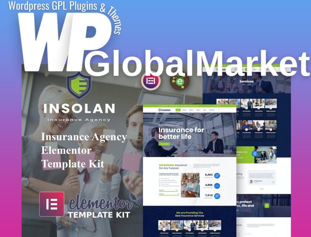 Insolan – Insurance Agency Elementor Template Kit