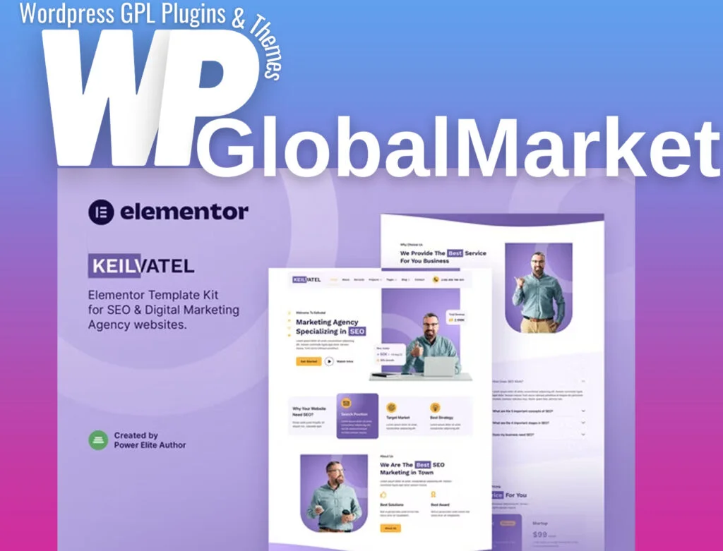 Keilvatel – seo and digital marketing agency elementor template kit