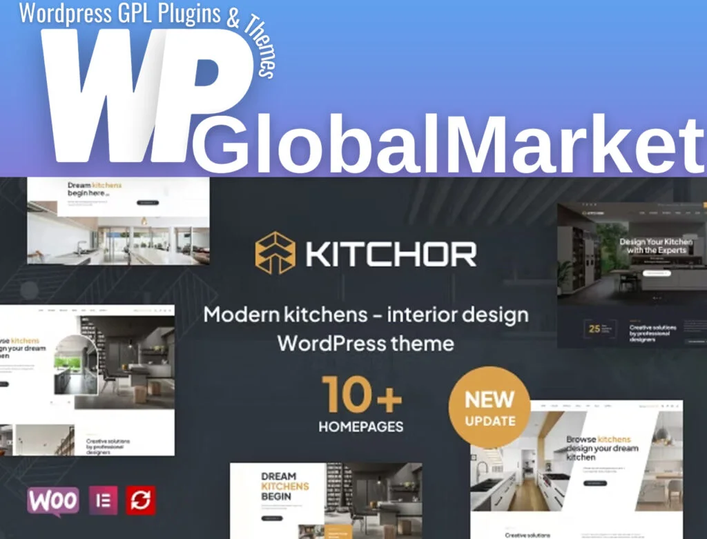 Kitchor interior design wordpress theme