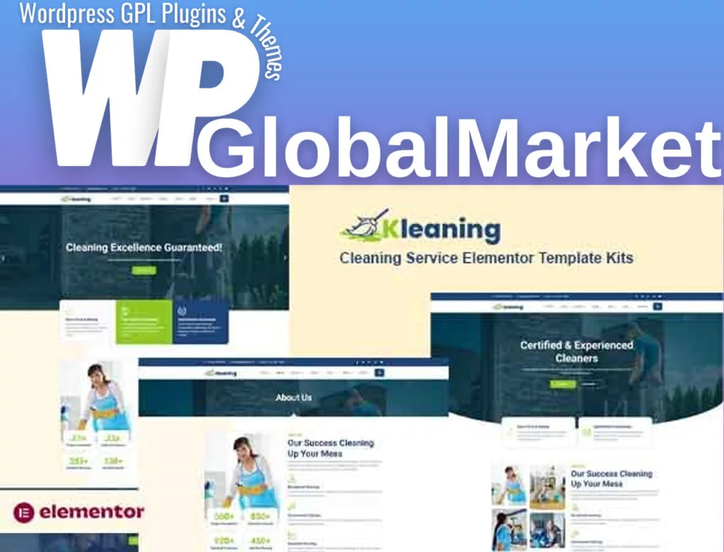 Kleaning – cleaning service elementor template kits