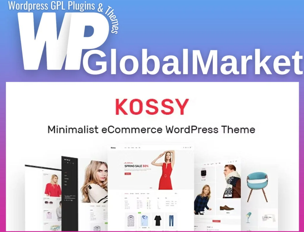 Kossy – minimalist ecommerce wordpress theme