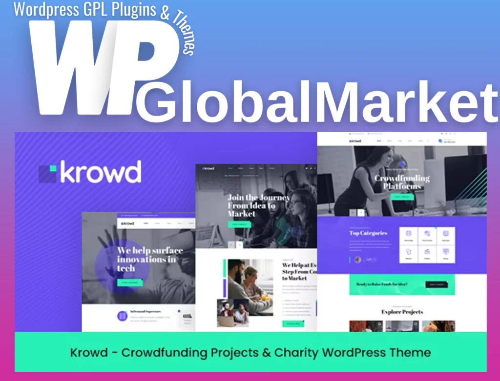 Krowd crowdfunding and charity wordpress theme