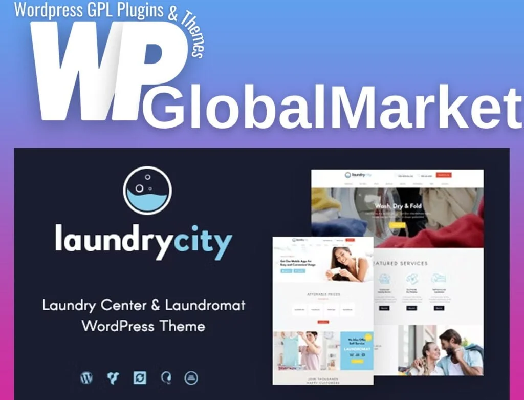 Laundry city | dry cleaning services wordpress theme