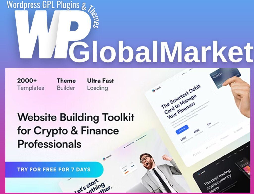 Level – Financial Technology and Crypto WordPress Theme