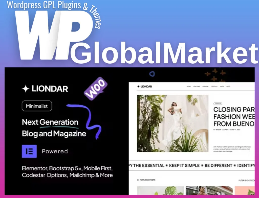 Liondar – modern magazine theme