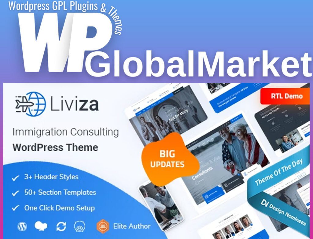 Liviza – Immigration Consulting WordPress Theme