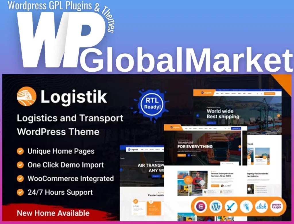 Logistik – transport and logistics wordpress theme