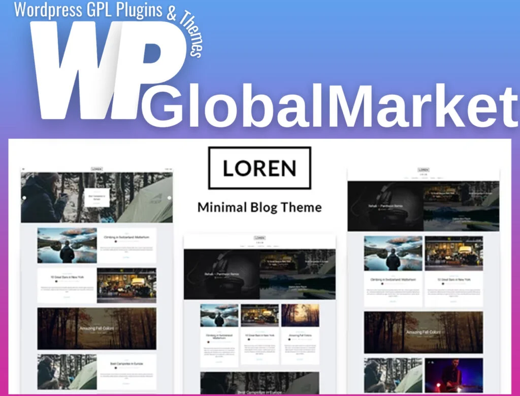 Loren – responsive wordpress blog theme