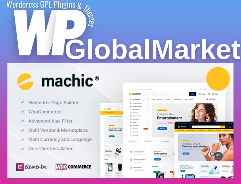 Machic – electronics store woocommerce theme