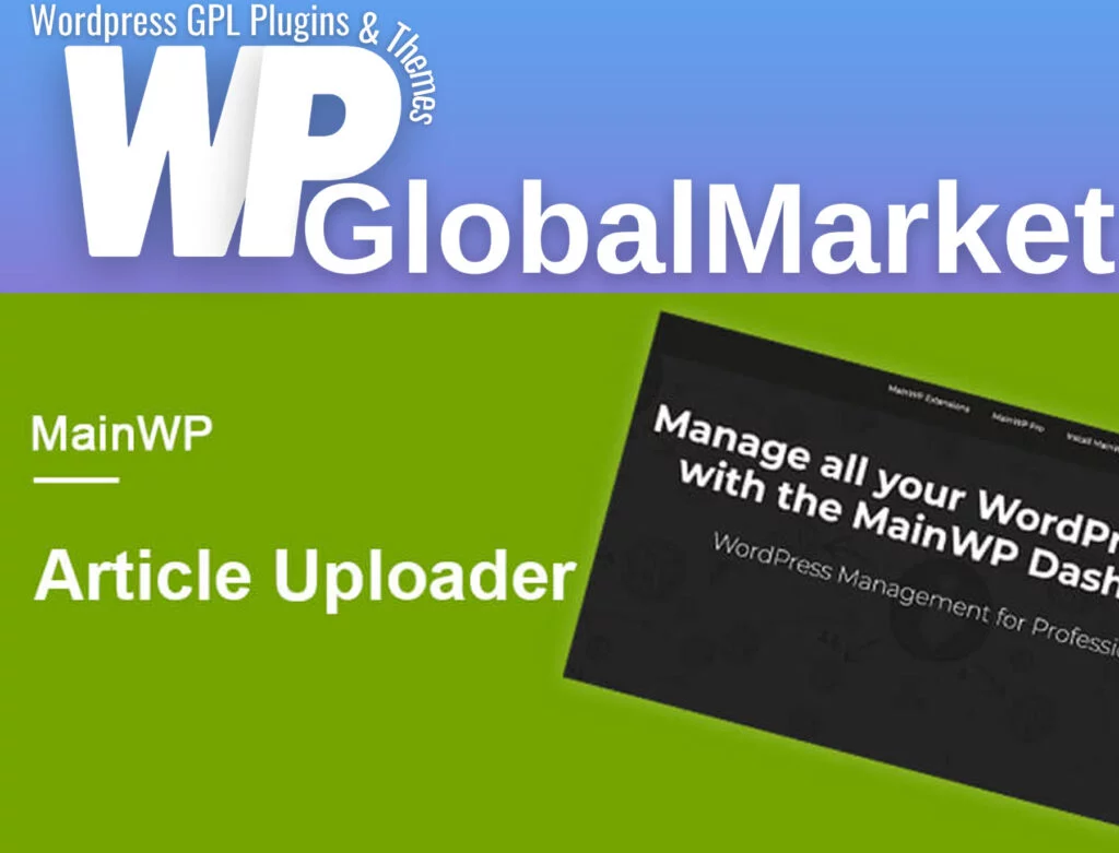 Mainwp – article uploader extension