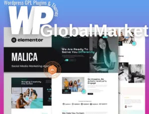 Malica – Social Media Marketing Agency Elementor Template Kit