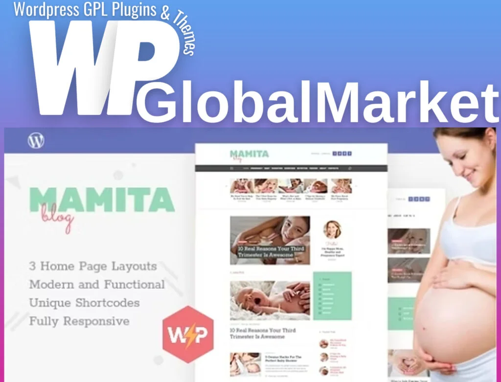 Mamita pregnancy and maternity blog wordpress theme