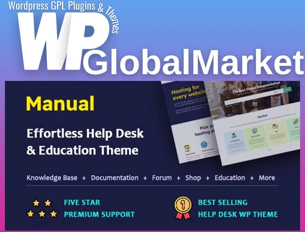 Manual – documentation, knowledge base and education wordpress theme