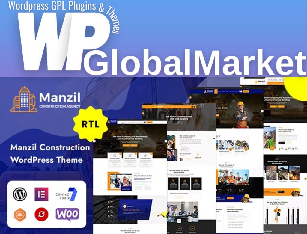 Manzil | Construction and Building WordPress Theme