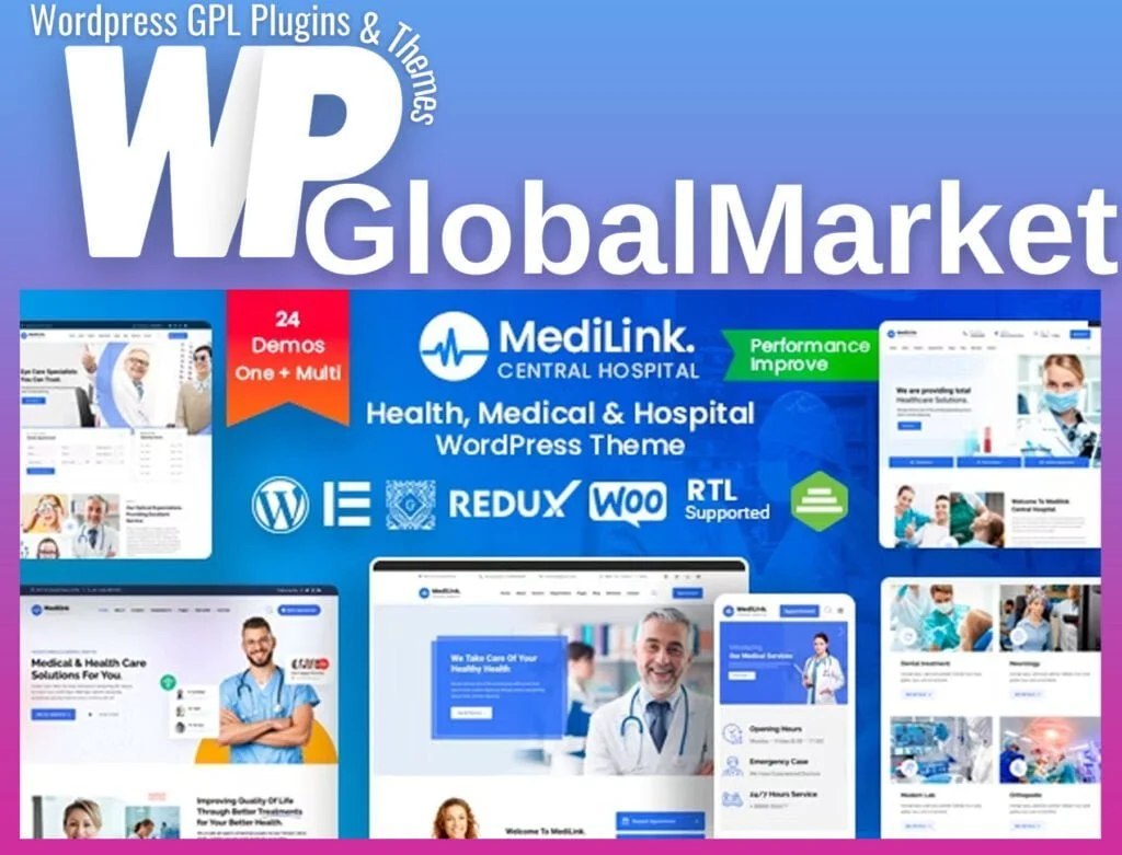 Medilink – health & medical wordpress theme