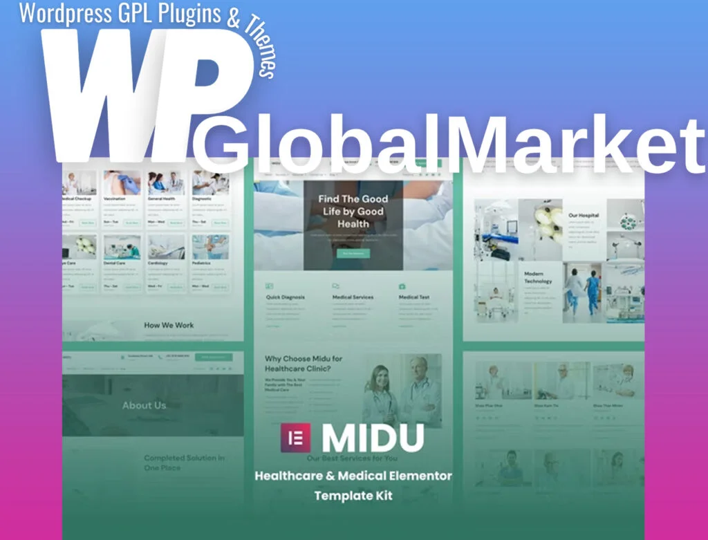 Midu – healthcare & medical elementor template kit