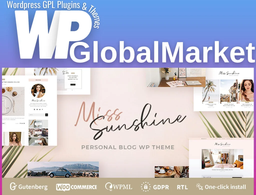 Miss sunshine – women lifestyle blog wordpress theme