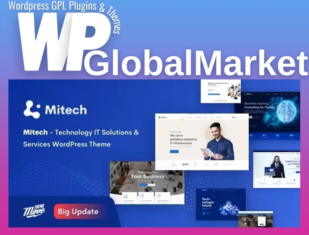 Mitech – technology it solutions & services wordpress theme