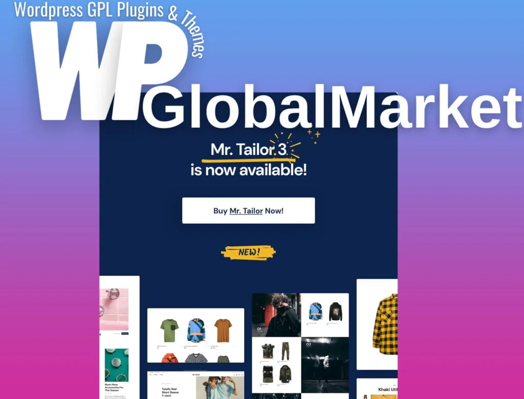 Mr tailor woocommerce theme