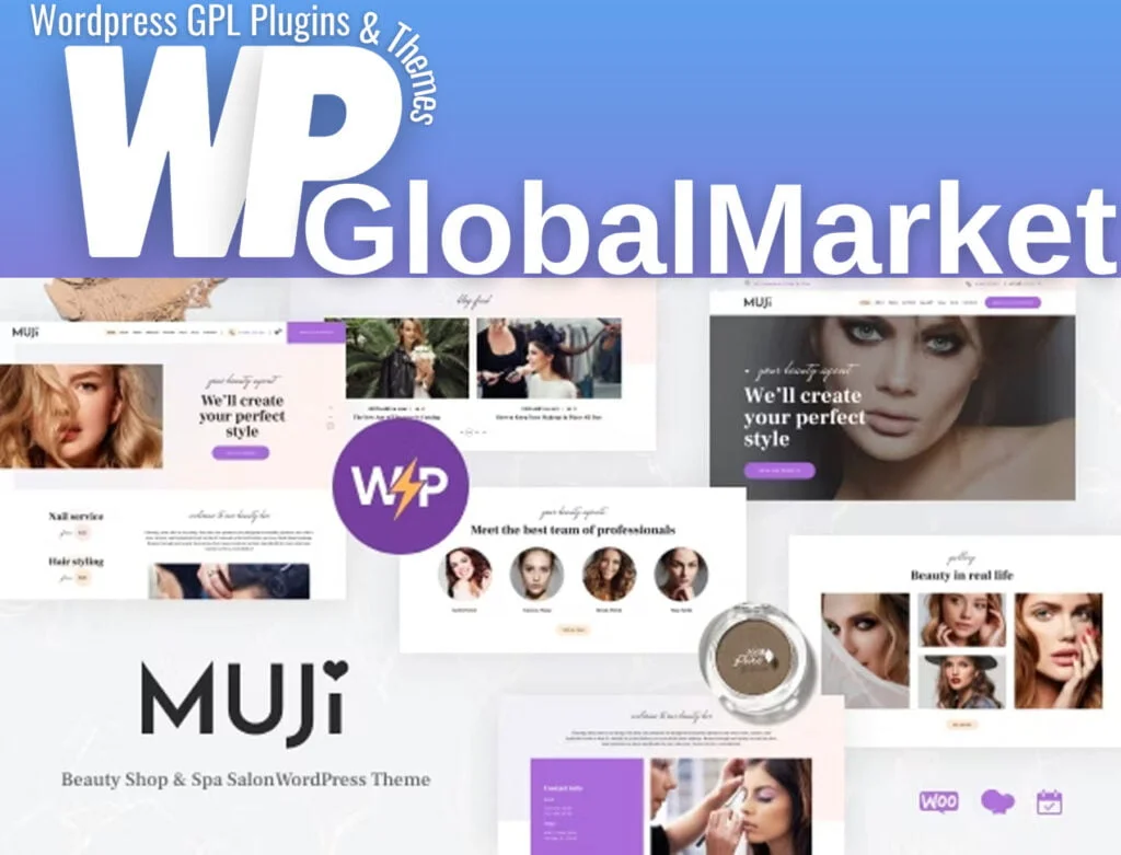 Muji beauty shop and spa salon wordpress theme