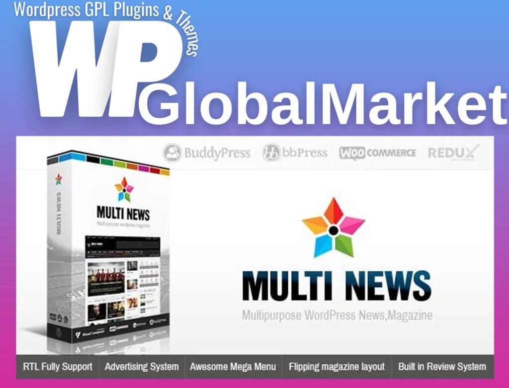 Multinews magazine wordpress theme