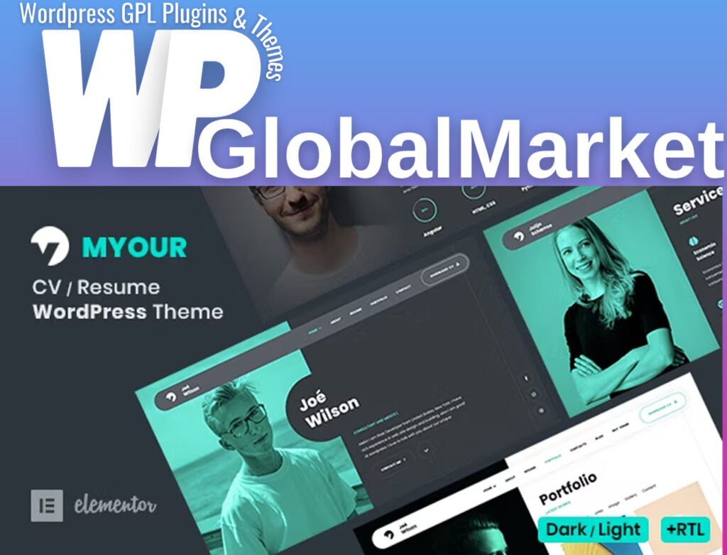 Myour – CV Resume WordPress Theme