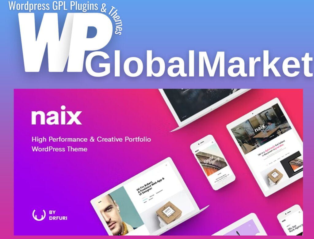 Naix – Creative and High Performance Portfolio WordPress Theme