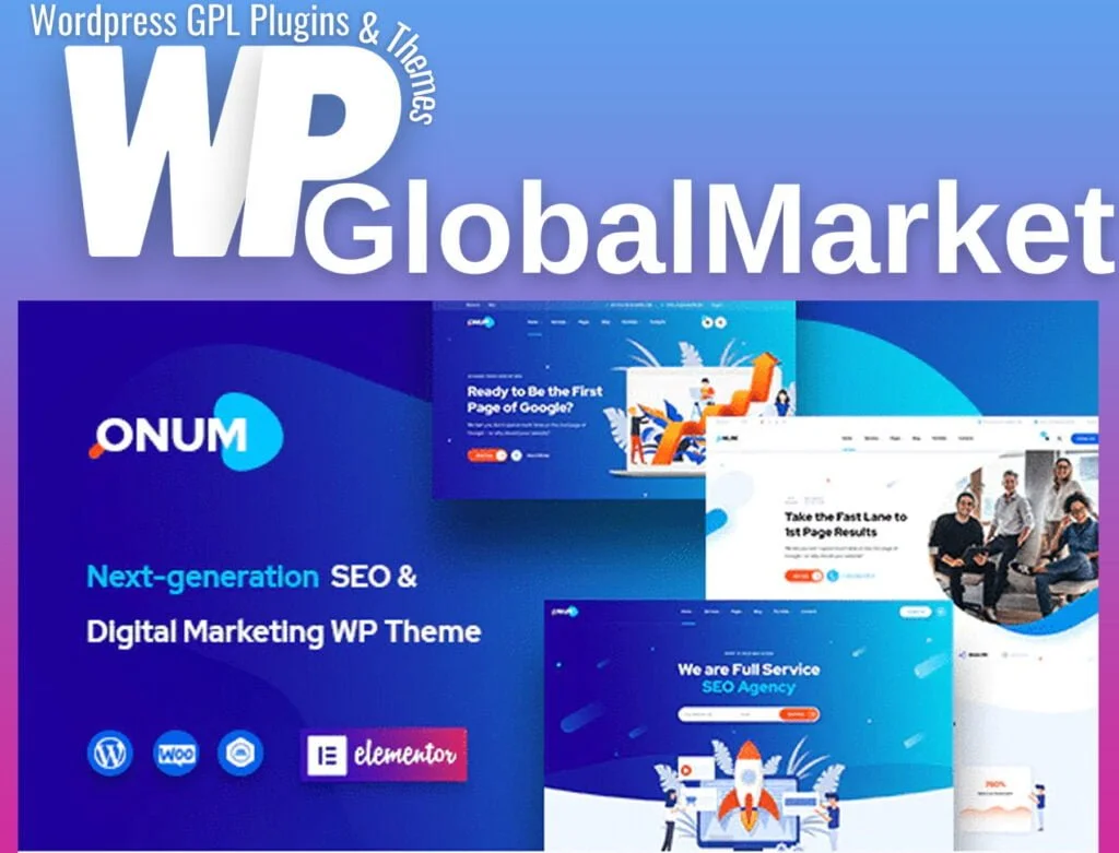 Onum seo and marketing theme