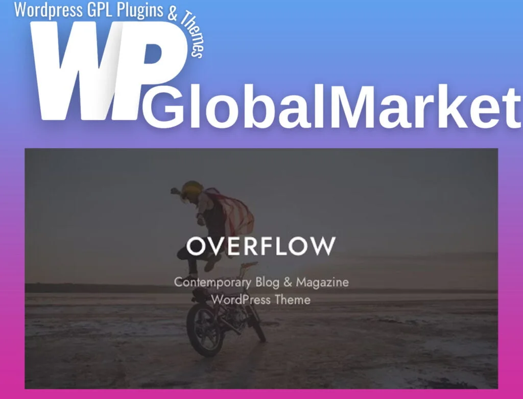 Overflow – contemporary blog and magazine wordpress theme