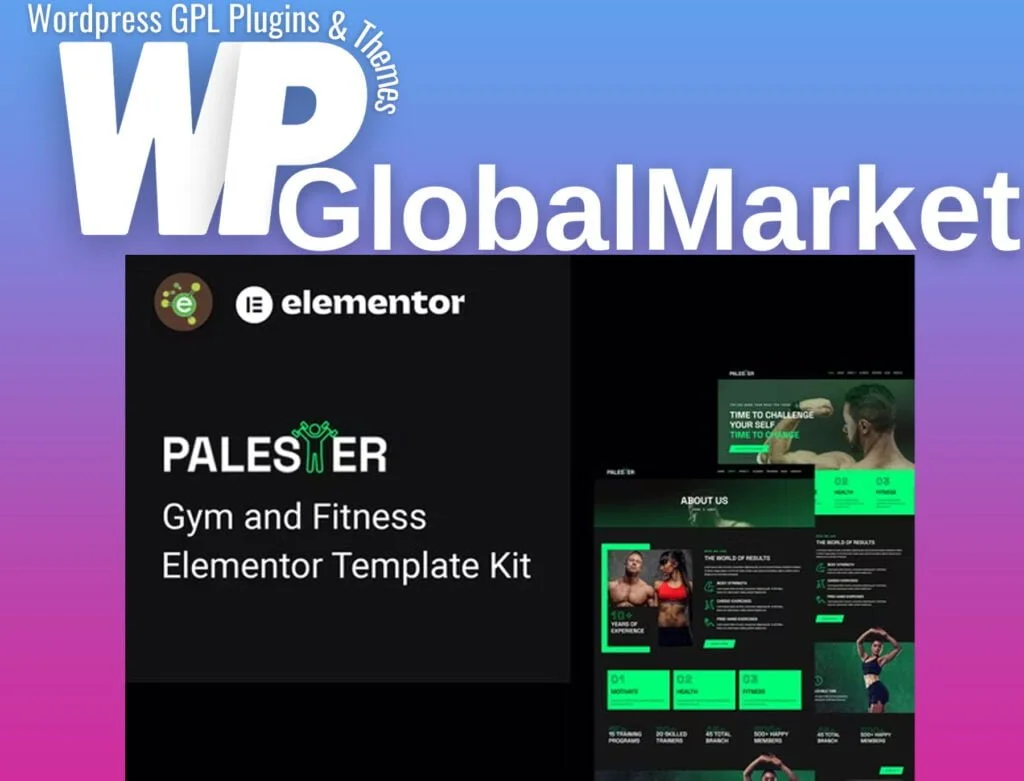 Palester – gym and fitness elementor template kit