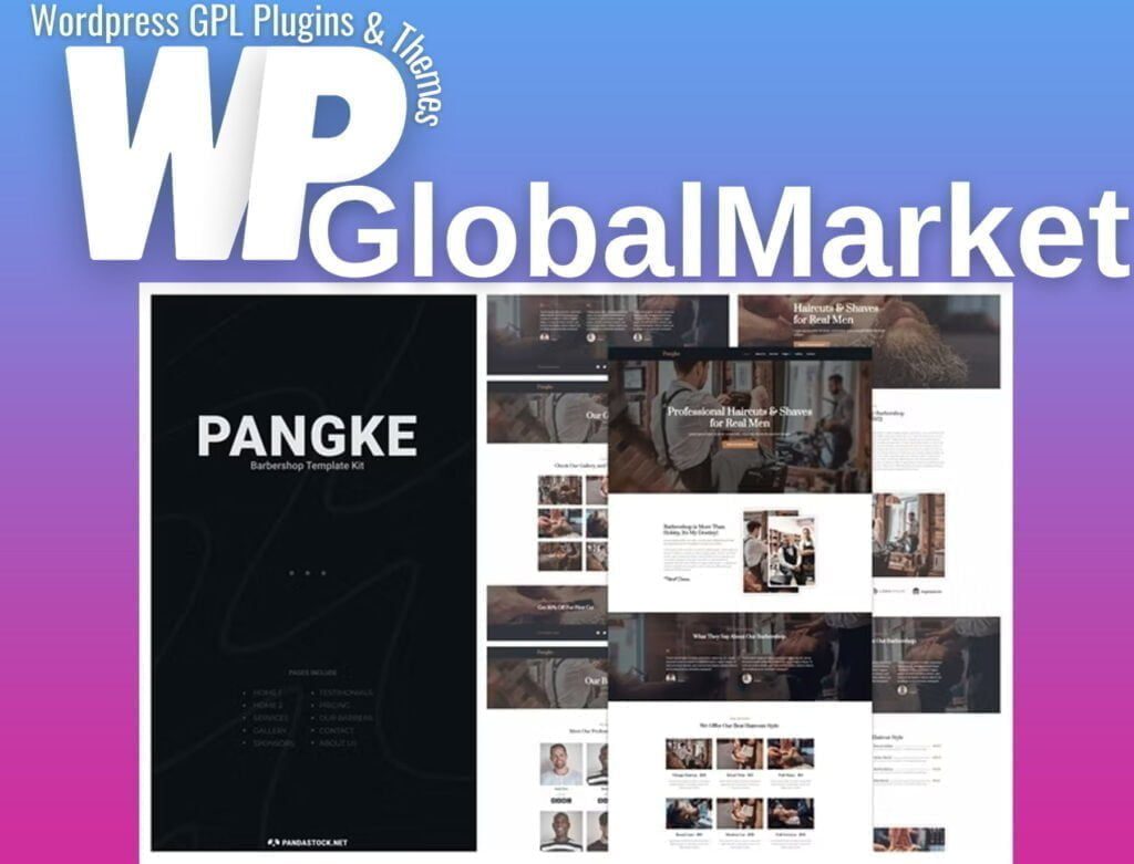Pangke – Barbershop Elementor Template Kit