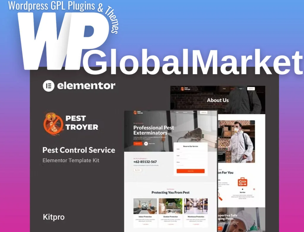 Pestroyer – pest control service elementor template kit