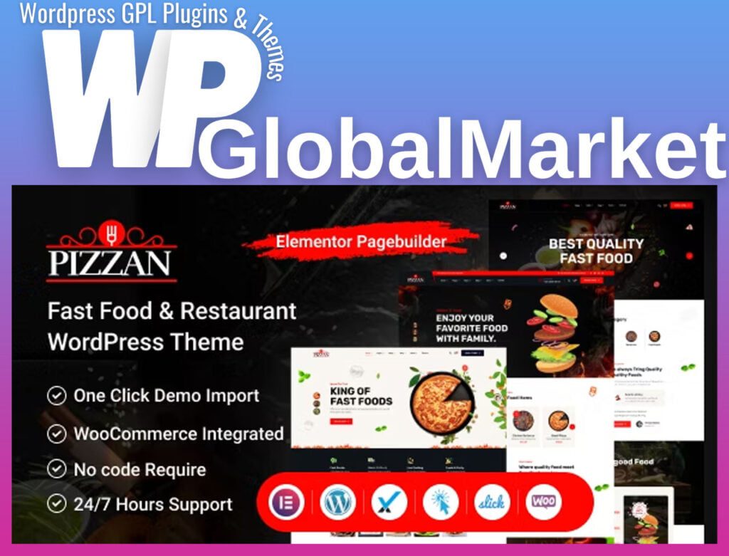 Pizzan – Fast Food and Restaurant WordPress Theme