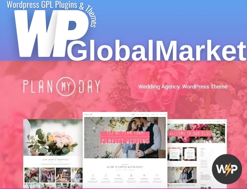 Plan my day | wedding / event planning agency wordpress theme