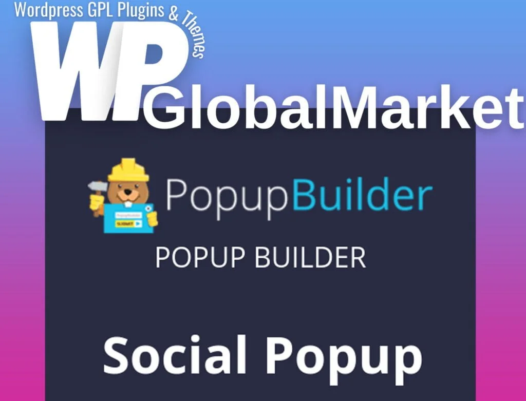 Popup builder social popup extension