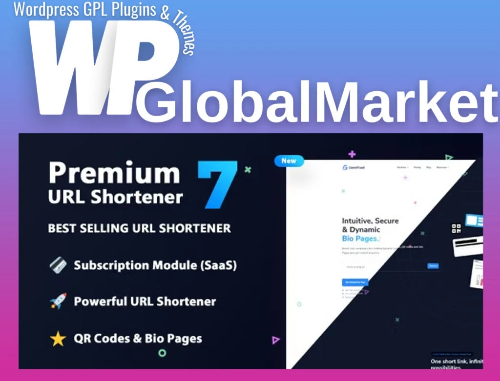 Premium url shortener – link shortening script (url) + saas theme for premium url shortener