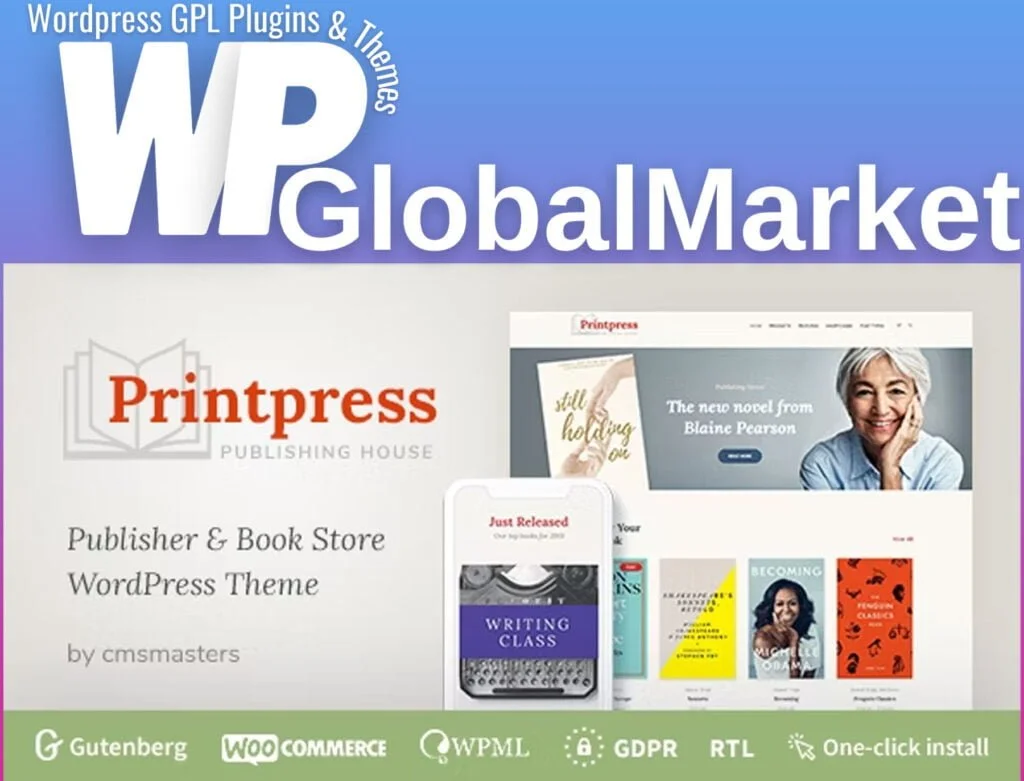 Printpress – book publishing wordpress theme