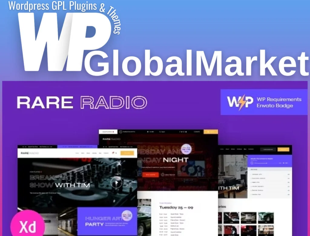 Rare radio online music radio station and podcast wordpress theme