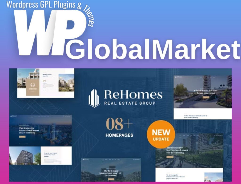 Rehomes – Real Estate Group WordPress Theme