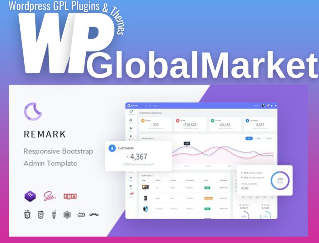Remark – Responsive Bootstrap 4 Admin Template